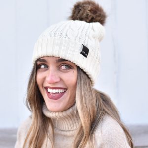 Women's Timeless Slouch Cable Knit - White
