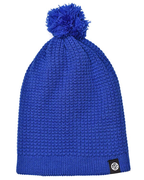 sport thermal wool beanie - blue