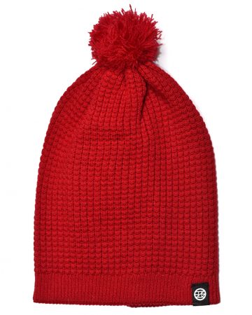 sport thermal wool beanie - red